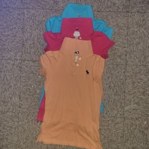 Abercrombie & Fitch 3 polo shirts bundle